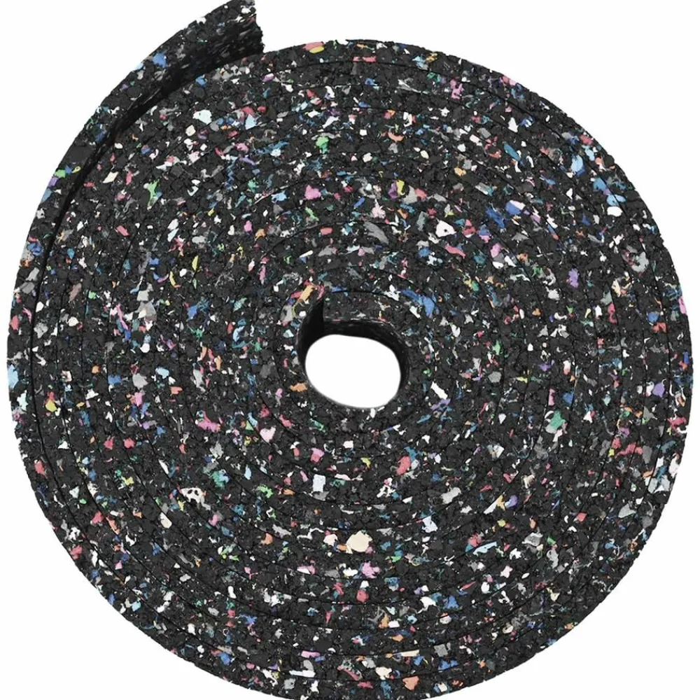 vidaXL Rollo de gránulos de caucho Negro 200 x 5 x 0,3 cm Goma Discount
