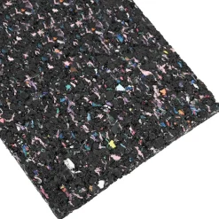 vidaXL Rollo de gránulos de caucho Negro 200 x 5 x 0,3 cm Goma Discount