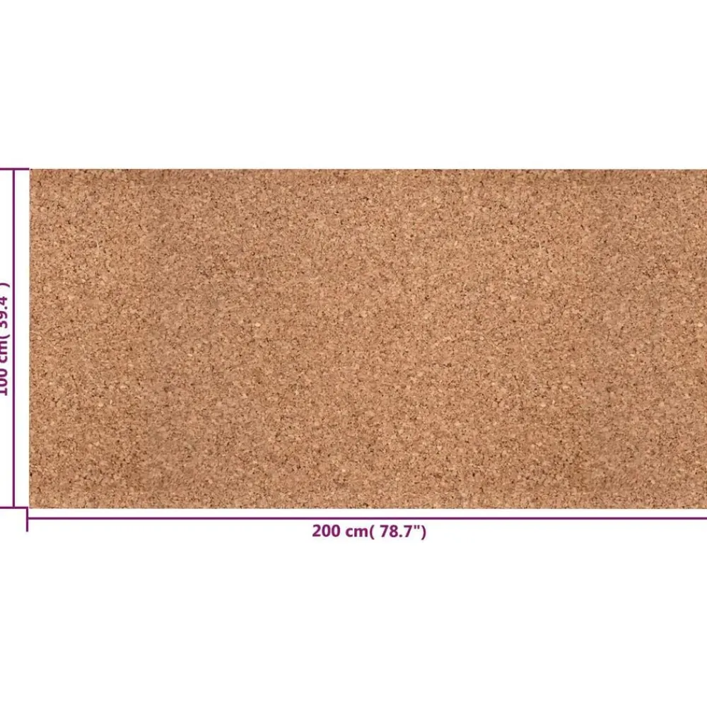 vidaXL Rollos de corcho Marrón 100 x 200 x 0,2 cm Corcho Sale
