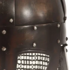 vidaXL Arte Y Ocio-Réplica de casco de guerrero vikingo LARP acero cobre