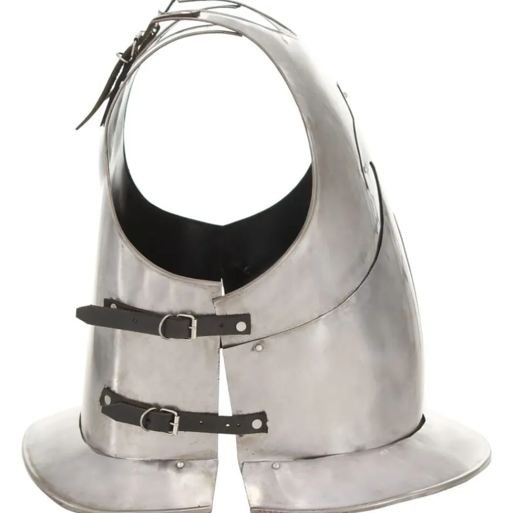 vidaXL Réplica de coraza de armadura medieval LARP acero plateado Best