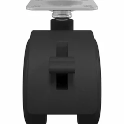 vidaXL Rueda 2 pcs Negro 39,5 x 39,5 x 37,8 mm Hierro y polipropileno
