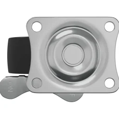 vidaXL Rueda 2 pcs Negro y plateado 50,7 x 50,7 x 24,4 mm Sale