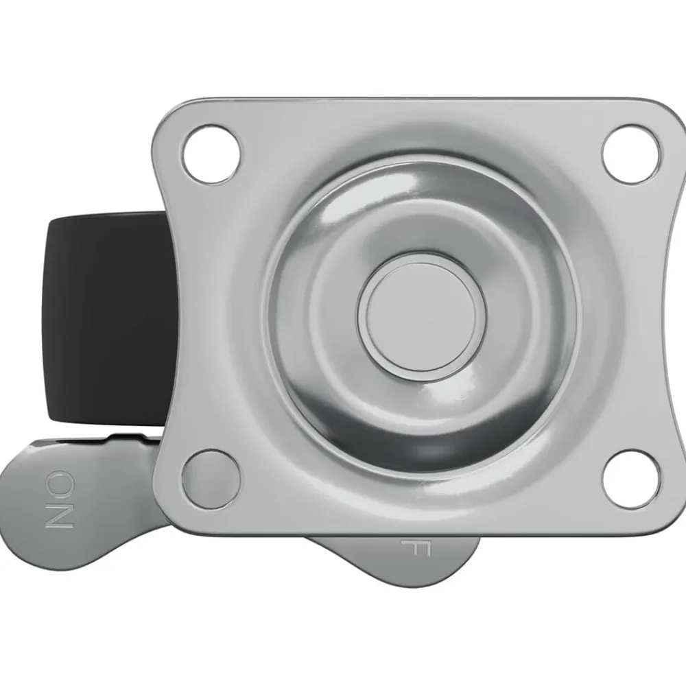 vidaXL Rueda 2 pcs Negro y plateado 50,7 x 50,7 x 24,4 mm Sale