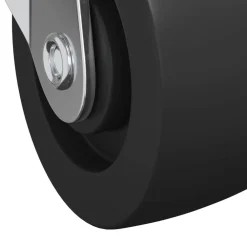 vidaXL Rueda 2 pcs Negro y plateado 50,7 x 50,7 x 24,4 mm Sale