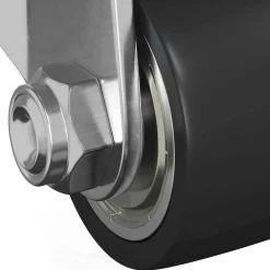 vidaXL Rueda 2 pcs Plateado 44,1 x 44,1 x 1,95 mm Nylon Hot