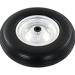 vidaXL Manipulación De Materiales-Rueda de carretilla con eje macizo PU 4.00-8 390 mm