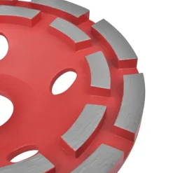 vidaXL Rueda de lijado copa diamante doble fila 125 mm Discount