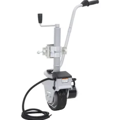 vidaXL Rueda jockey de remolque motorizada aluminio 12 V 350 W New