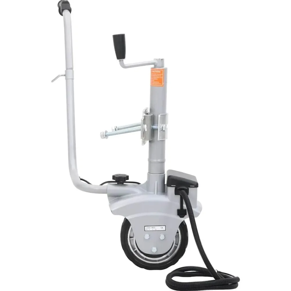 vidaXL Rueda jockey de remolque motorizada aluminio 12 V 350 W New