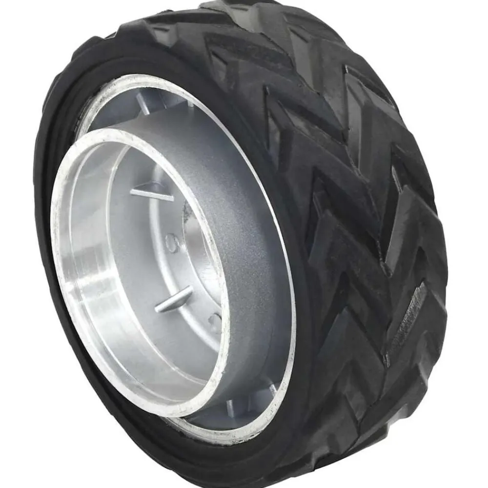 vidaXL Piezas Y Accesorios Para Vehículos-Rueda para rueda de remolque jockey aluminio y goma Ø19,5x10 cm