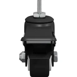 vidaXL Ruedas 2 pcs Negro M6 x 37 mm Hierro y Nailon Best