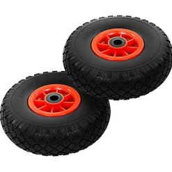 vidaXL Ruedas de carrito de sacos 2 uds PU macizo 3.00-4 260x85 mm Best