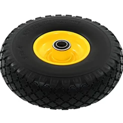 vidaXL Ruedas de carrito de sacos 2 unidades PU macizo 3.00-4 (260x85) Online
