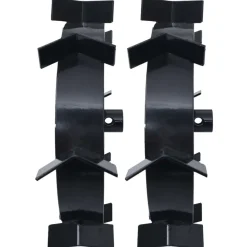 vidaXL Jardín-Ruedas de metal para arado de gasolina 6,5 HP 2 uds