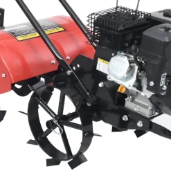 vidaXL Jardín-Ruedas de metal para arado de gasolina 6,5 HP 2 uds