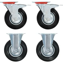 vidaXL Ruedas de transporte 4 unidades 125 mm Outlet