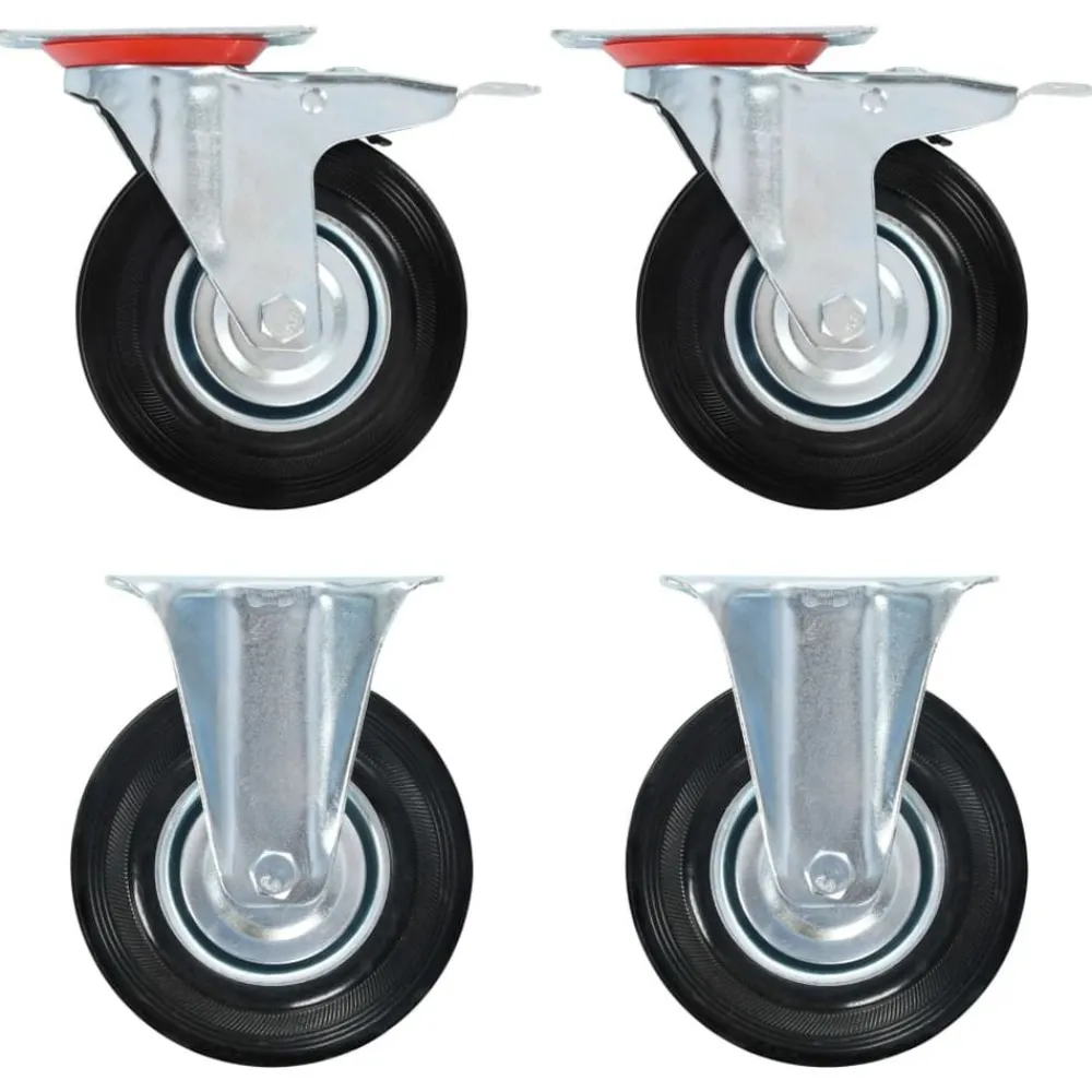 vidaXL Ruedas de transporte 4 unidades 125 mm Outlet