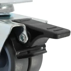 vidaXL Ruedas dobles giratorias con frenos dobles 4 unidades 50 mm Outlet