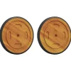 vidaXL Ruedas Espaciales con rueda 2 pcs Marrón 20.5 x 20.5 x 2 cm Clearance