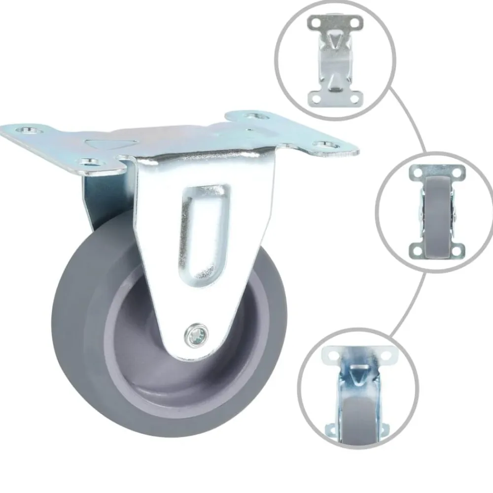 vidaXL Ruedas fijas 4 unidades 75 mm Sale
