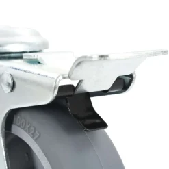 vidaXL Manipulación De Materiales-Ruedas giratorias con agujero pasador 4 unidades 100 mm