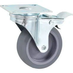 vidaXL Manipulación De Materiales-Ruedas giratorias con frenos dobles 4 unidades 75 mm