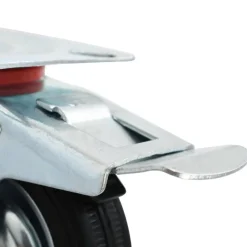 vidaXL Manipulación De Materiales-Ruedas giratorias con frenos dobles 4 unidades 75 mm