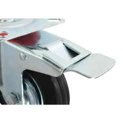 vidaXL Ruedas giratorias con frenos dobles 4 unidades 100 mm