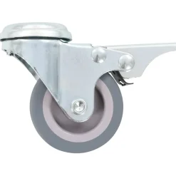 vidaXL Ruedas giratorias agujero pasador y frenos dobles 4 uds 50 mm