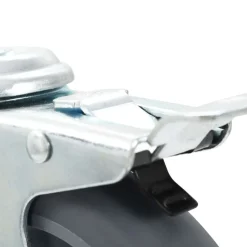 vidaXL Manipulación De Materiales-Ruedas giratorias con agujero pasador 4 unidades 125 mm