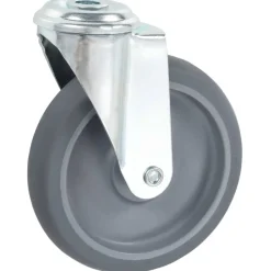 vidaXL Manipulación De Materiales-Ruedas giratorias con agujero pasador 4 unidades 125 mm