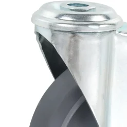 vidaXL Manipulación De Materiales-Ruedas giratorias con agujero pasador 4 unidades 125 mm