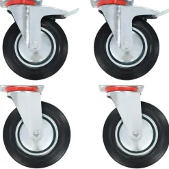 vidaXL Ruedas giratorias 4 unidades 200 mm Online