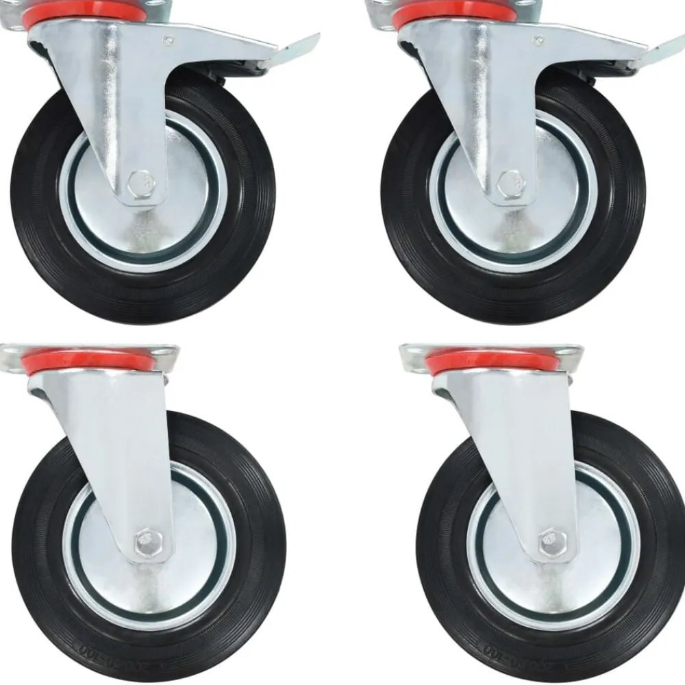 vidaXL Ruedas giratorias 4 unidades 200 mm Online