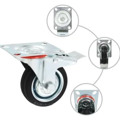 vidaXL Ruedas giratorias 4 unidades 75 mm Best