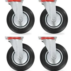 vidaXL Ruedas giratorias 4 unidades 200 mm Outlet