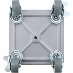 vidaXL Ruedas para muebles (4 unidades, con elevador, 13,5 x 13,5 x 6 cm, acero, 1300 kg)