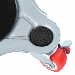 vidaXL Accesorios De Bricolaje-Ruedas para muebles (4 unidades, con elevador, 14,5 x 13,5 x 4 cm, acero, 400 kg)