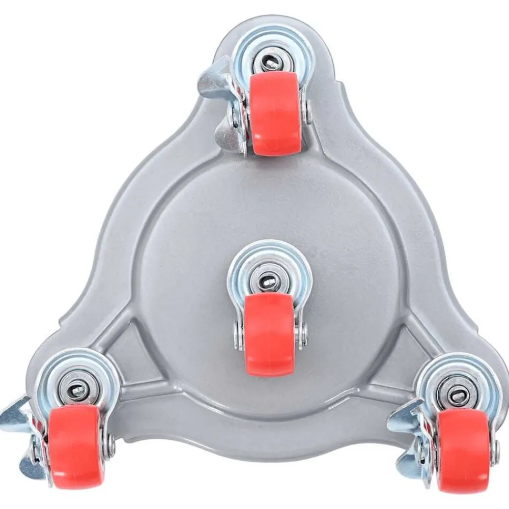 vidaXL Accesorios De Bricolaje-Ruedas para muebles (4 unidades, con elevador, 14,5 x 13,5 x 4 cm, acero, 400 kg)