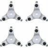 vidaXL Ruedas para muebles (4 unidades, 16 x 14,5 x 5,5 cm, acero, 180 kg) Hot