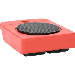 vidaXL Accesorios De Bricolaje-Ruedas para muebles (8 unidades, con elevadores), color rojo, 9,8 x 7,5 x 3 cm, 150 kg