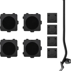 vidaXL Ruedas para muebles (4 unidades, con elevador), color negro, 13,5 x 13,5 x 4,2 cm, 300 kg Sale