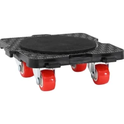 vidaXL Ruedas para muebles (4 unidades, con elevador), color negro, 13,5 x 13,5 x 4,2 cm, 300 kg Sale