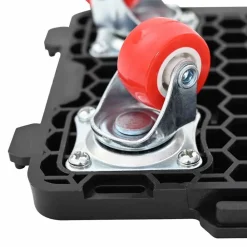 vidaXL Ruedas para muebles (4 unidades, con elevador), color negro, 13,5 x 13,5 x 4,2 cm, 300 kg Sale