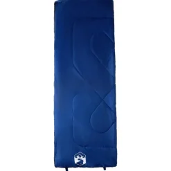 vidaXL Saco de dormir de camping para adultos 3 estaciones azul marino y azul Hot
