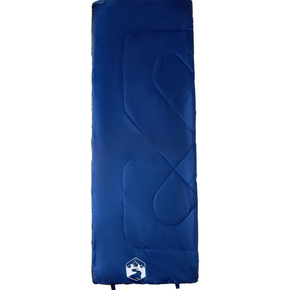 vidaXL Saco de dormir de camping para adultos 3 estaciones azul marino y azul Hot