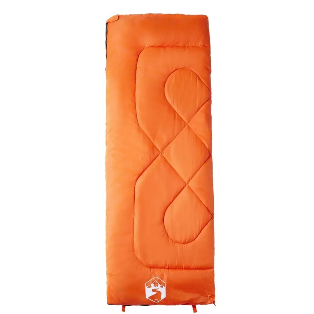 vidaXL Saco de dormir de camping para adultos 3 estaciones Naranja y negro Hot