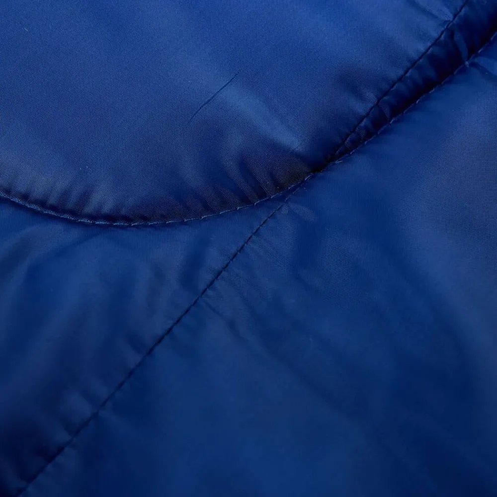 vidaXL Saco de dormir de camping para adultos 3 estaciones azul marino y azul Clearance