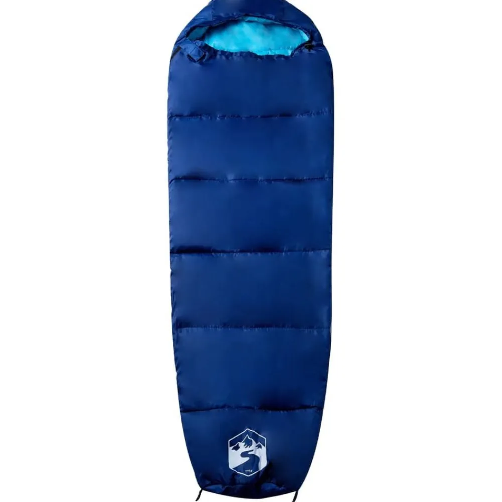 vidaXL Actividades Al Aire Libre-Saco de dormir tipo momia de camping para adultos 3 estaciones